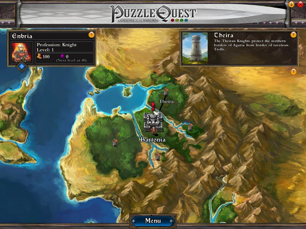 Puzzle Quest: Challenge of the Warlords (vue 4)